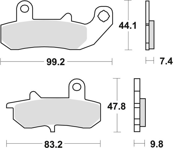 RG 125 (1992 - 1994) allround organic brake pad | TRW