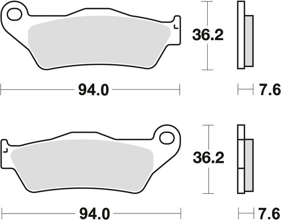 UX 150 SIXTEEN (2008 - 2010) allround organic standard brake pad | TRW