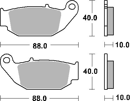 GSX-S 125 (2017 - 2023) brakepads ceramic | SBS