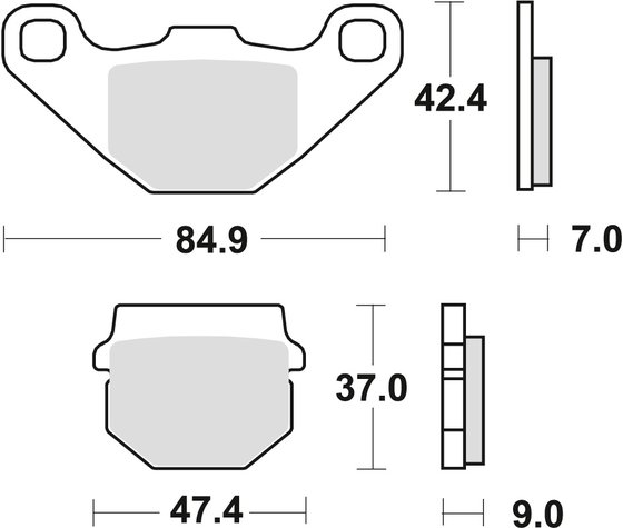 AH 100 ADDRESS (1995 - 1996) allround organic standard brake pad | TRW