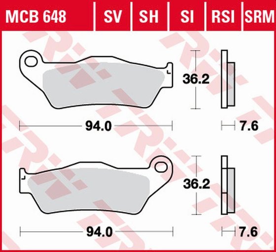 UX 150 SIXTEEN (2008 - 2010) sintered metal brake pads | TRW