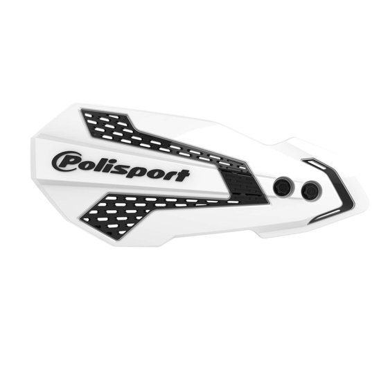 RM 250 (2004 - 2012) mx flow handguards in white/black | POLISPORT