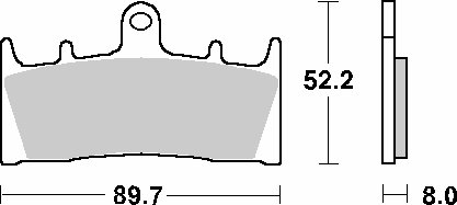 GSX-R 750 (1994 - 1999) brakepads ceramic | SBS