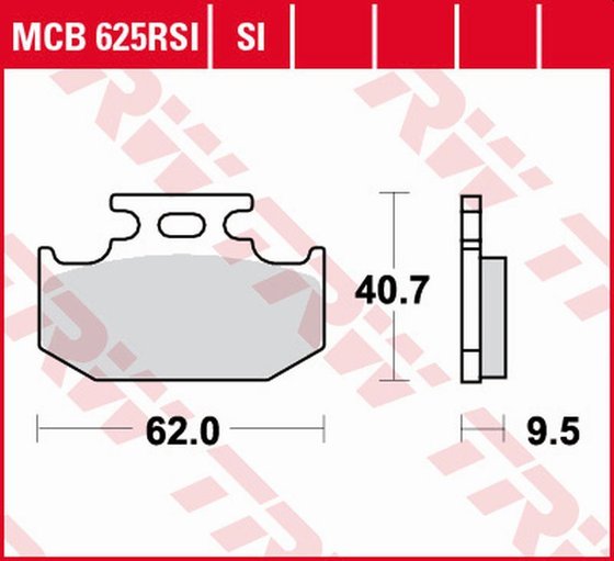 DR 350 (1994 - 1999) sintered metal brake pad | TRW