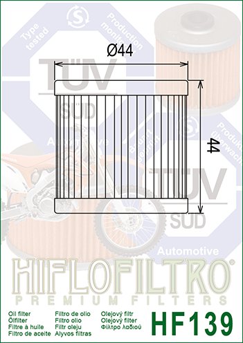 DR-Z 400 (2000 - 2021) alyvos filtras | Hiflofiltro