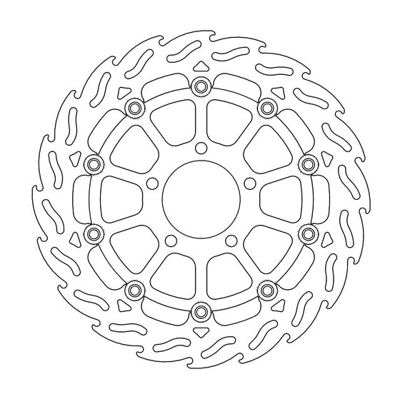GSX R 600 (1992 - 2022) moto-master flame stabdžių diskas priekinis kairysis suzuki: gsx-r 600-750-1000 | MOTO-MASTER