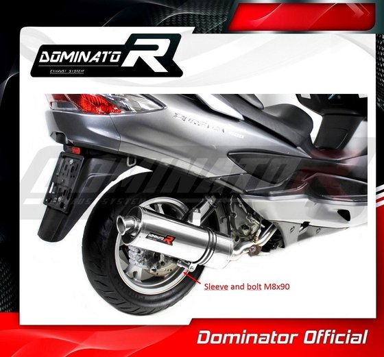 AN 400 BURGMAN (2007 - 2016) exhaust silencer oval | Dominator