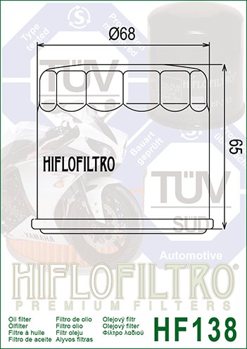 LT 400 (2002 - 2020) alyvos filtras | Hiflofiltro