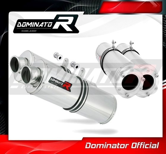 GSX 1300 R HAYABUSA (1999 - 2007) exhaust silencer oval | Dominator