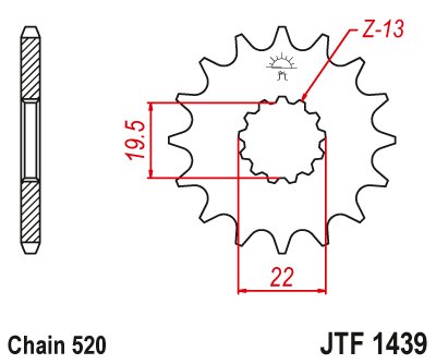 LT F 160 (1991 - 2001) plieninė priekinė žvaigždutė | JT Sprockets