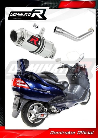 AN 400 BURGMAN (1998 - 2002) exhaust silencer gp1 | Dominator