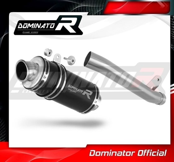 GSX-R 1000 (2001 - 2004) exhaust silencer muffler slip-on gp1 black | Dominator