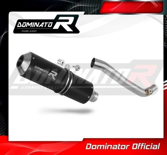 DR 650 (1997 - 2009) exhaust silencer muffler mx black | Dominator