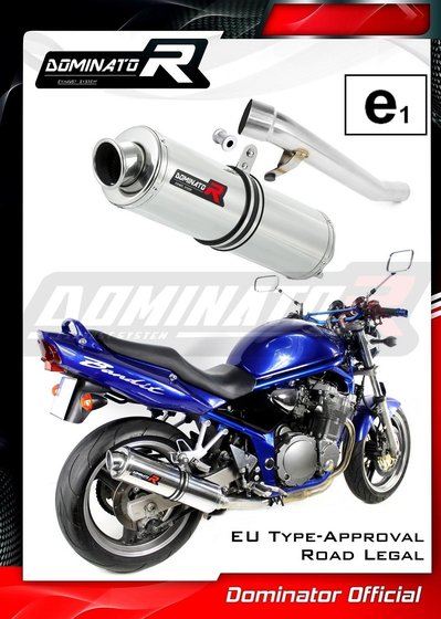 GSF 600 S BANDIT (2000 - 2004) homologated exhaust silencer round | Dominator