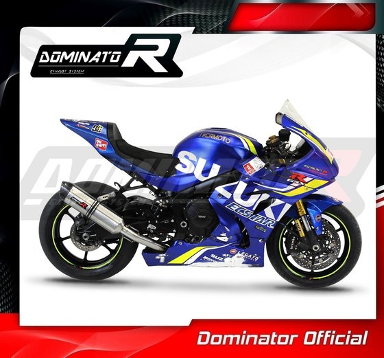 GSX-R 1000 (2017 - 2021) full exhaust system silencer hp1 | Dominator