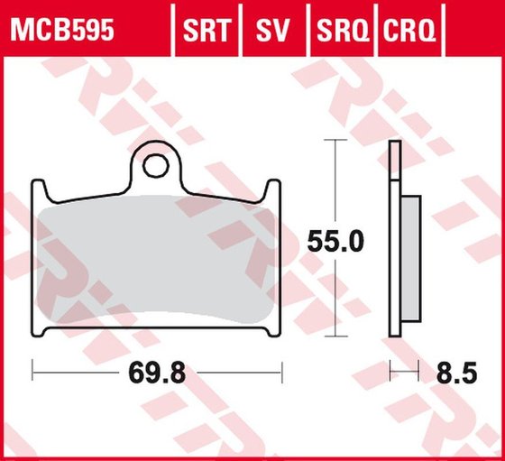 GSX-R 400 (1989 - 1999) trq stabdžių trinkelės  lenktyninės | TRW