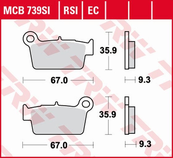 RM Z 250 (2004 - 2022) organinės bekelės stabdžių trinkelės | TRW