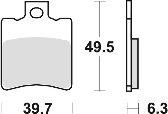 AY 50 KATANA AC (1997 - 2002) universalios organinės standartinės stabdžių trinkelės | TRW