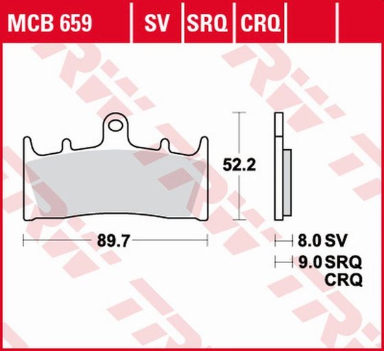 TL 1000 R (1998 - 2002) trq stabdžių trinkelės  lenktyninės | TRW