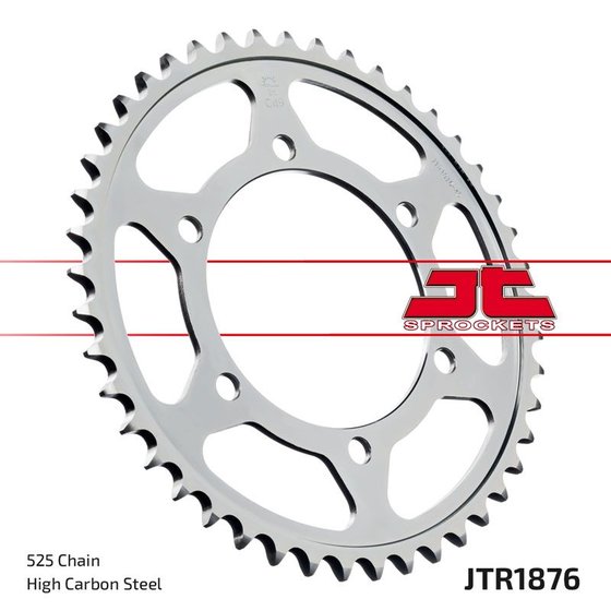 GSX S 750 (2017 - 2022) galinė plieninė žvaigždutė - 44 dantys, 525 žingsnio, juoda | JT Sprockets