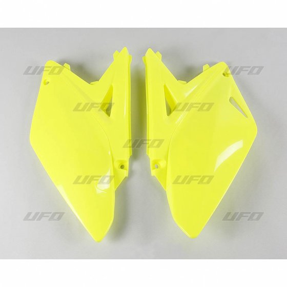 RM Z 250 (2010 - 2018) fluorescencinės geltonos spalvos šoninės panelės suzuki rmz250 (2014-2018) | UFO