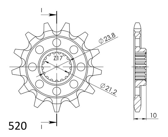 RM Z 450 (2013 - 2023) front sprocket | Supersprox