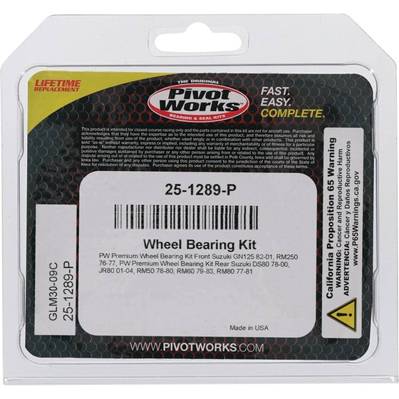 JR 80 (2001 - 2004) wheel bearing kit front | All Balls