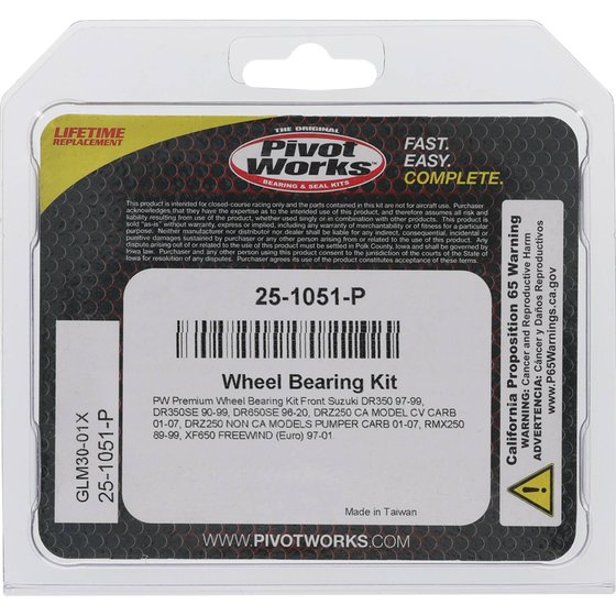 RMX 250 (1989 - 1999) wheel bearing kit front | All Balls