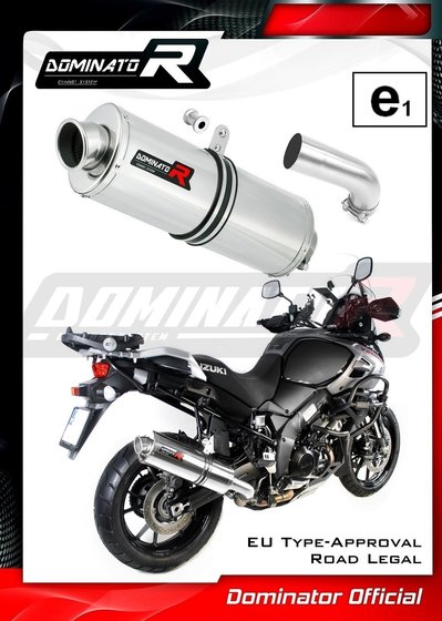 DL 1000 V-STROM (2017 - 2020) homologated exhaust silencer oval | Dominator