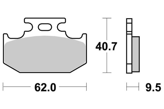 DR 350 (1997 - 1999) brakepads sintered offroad | SBS