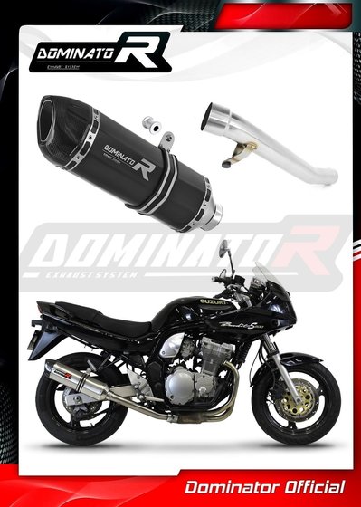 GSF 600 S BANDIT (1995 - 1999) exhaust silencer muffler hp1 black | Dominator