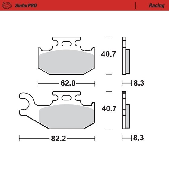 LT A 450 (2008 - 2011) sintered metal racing brake pads | MOTO-MASTER