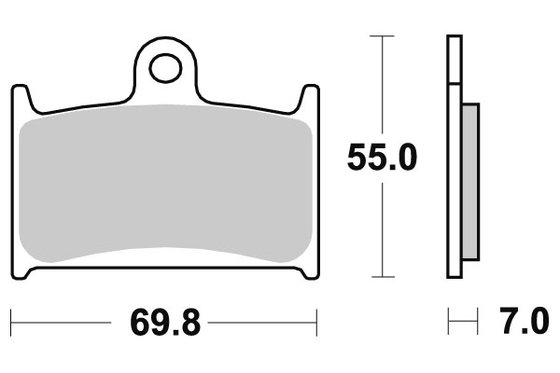 RF 900 R (1994 - 1997) brakepads sintered | SBS