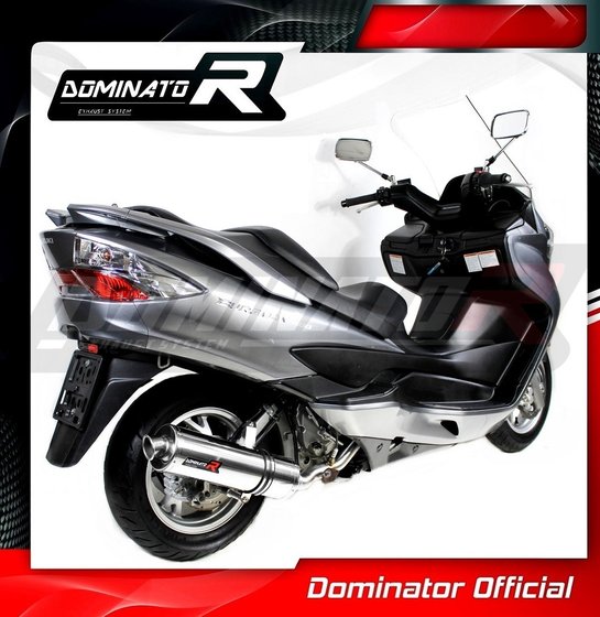 AN 400 BURGMAN (2007 - 2016) exhaust silencer round | Dominator