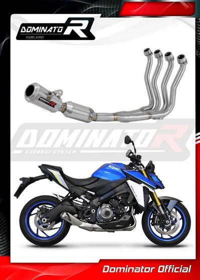 GSX-S 1000 (2021 - 2023) full exhaust system ex silencer gps + db killer | Dominator