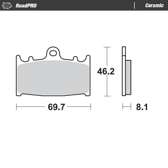 RG 125 (1992 - 1996) ceramic brake pad | MOTO-MASTER