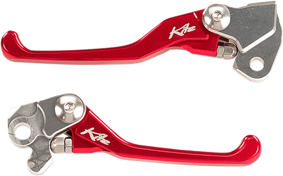 RM Z 450 (2005 - 2022) custom brake and clutch lever set in red | KITE