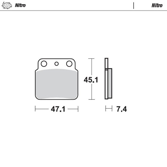 LT 500 R QUADZILLA (1987 - 1990) nitro atv brake pad | MOTO-MASTER