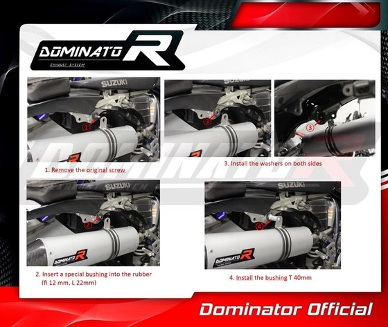 DR-Z 400 (2000 - 2019) exhaust silencer mx2 | Dominator