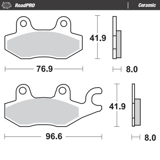 DR 750 S BIG (1991 - 1995) ceramic brake pad | MOTO-MASTER