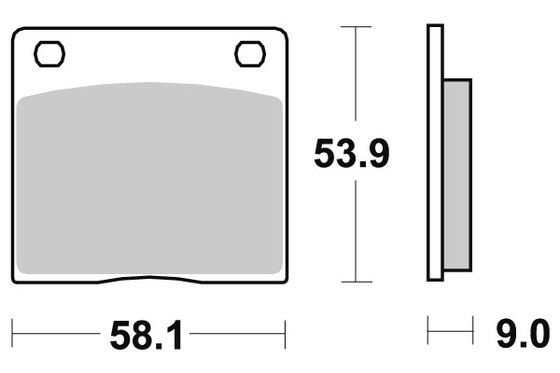 GS 850 G (1978 - 1987) sbs brakepads ceramic | SBS