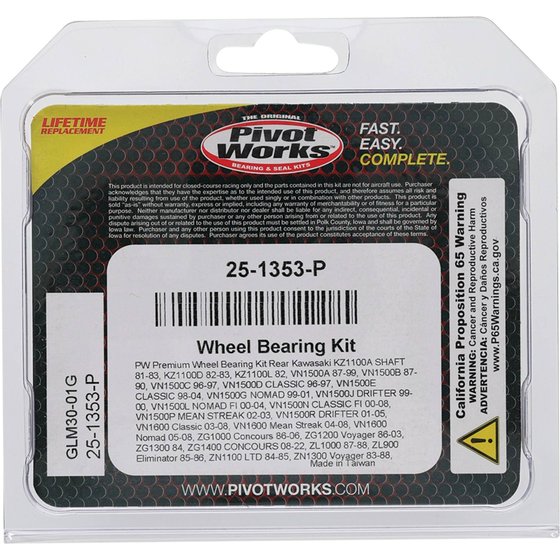 VZ 1600 MARAUDER (2004 - 2005) wheel bearing kit rear | All Balls