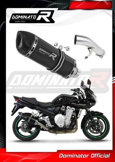 GSF 1250 S BANDIT (2007 - 2016) exhaust silencer muffler hp1 black | Dominator