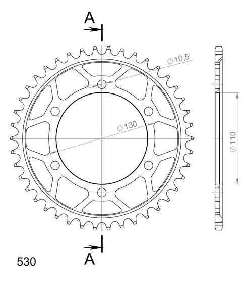 GSX-R 1000 (2009 - 2016) steel rear sprocket | Supersprox