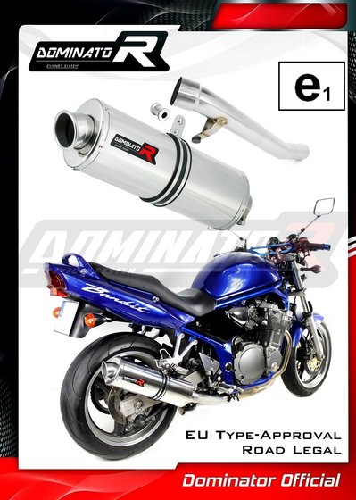 GSF 600 S BANDIT (2000 - 2004) homologated exhaust silencer oval | Dominator