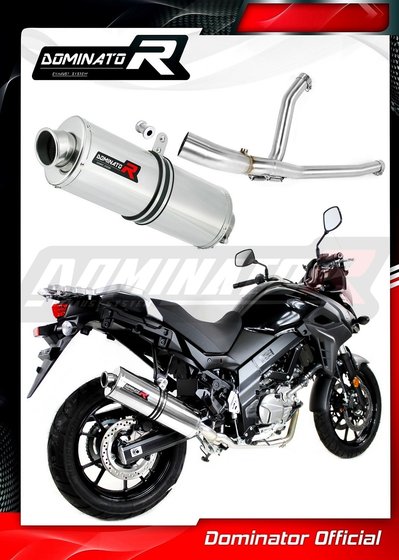 DL 650 V-STROM (2017 - 2022) exhaust silencer oval | Dominator