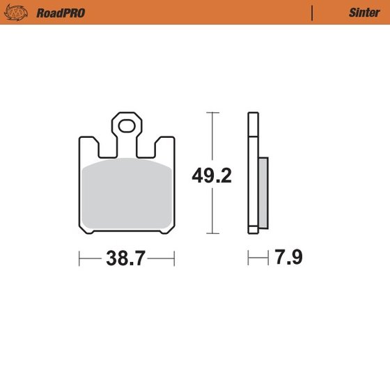 GSX-R 1000 (2003 - 2003) sintered front brake pad | MOTO-MASTER