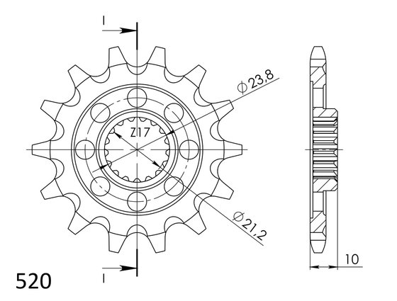 RM Z 250 (2013 - 2023) front sprocket | Supersprox