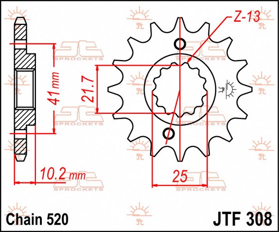 GSX-R 1100 (1989 - 1994) steel front sprocket | JT Sprockets