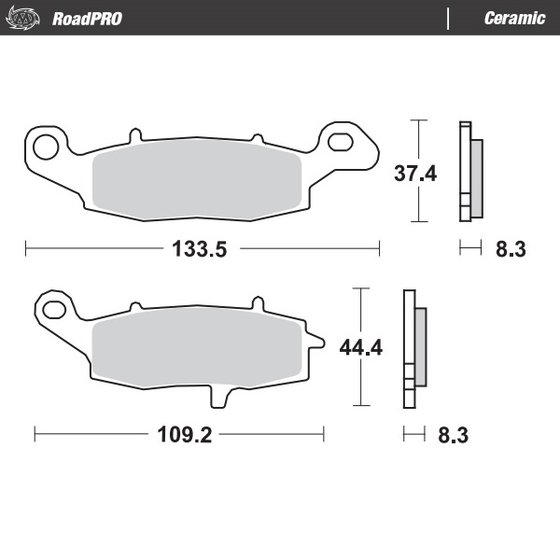 DL 650 V-STROM XT (2015 - 2022) ceramic brake pad | MOTO-MASTER